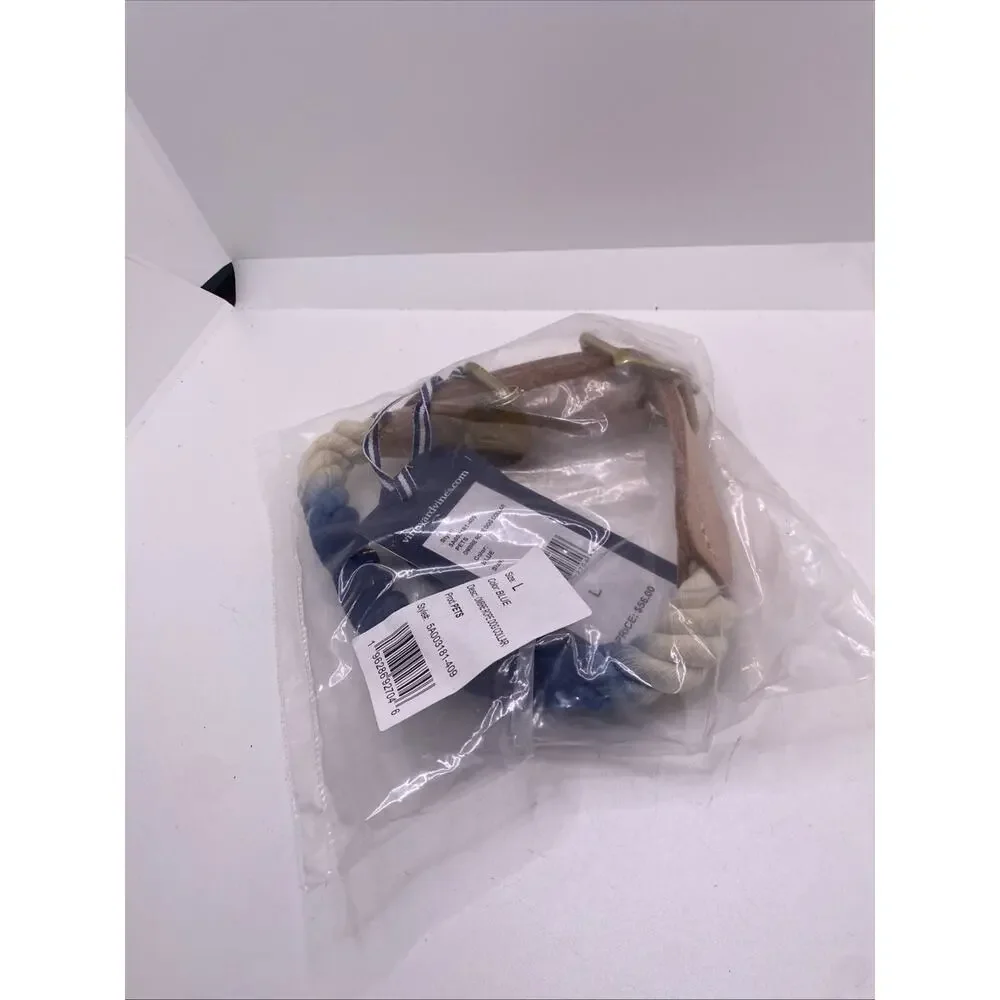 Vineyard Vines Dog Collar Size Large Blue White Collar New
